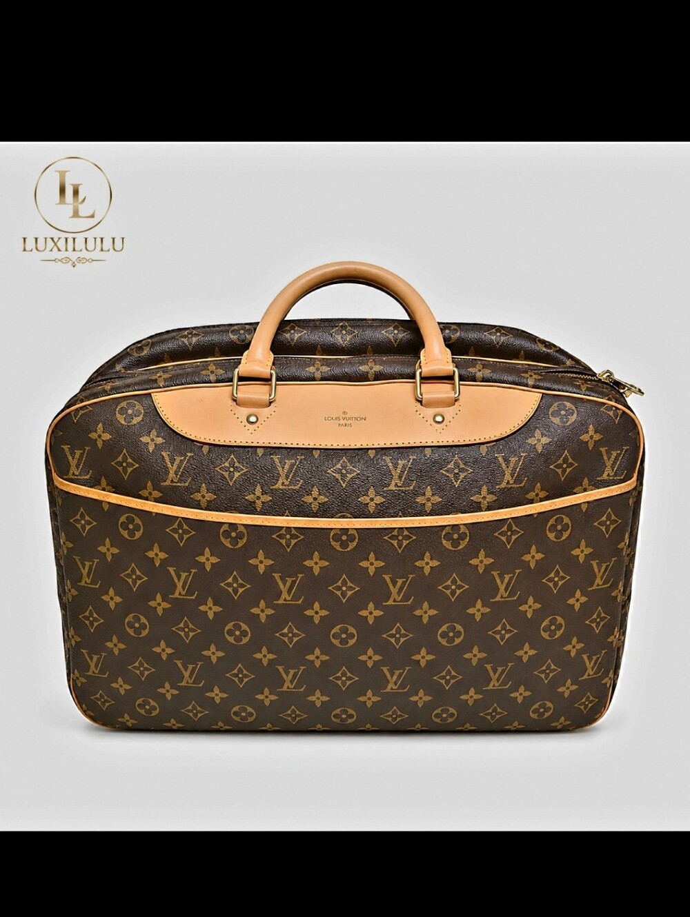 Louis Vuitton Alize 24 hrs bag Vintage Brown/tan